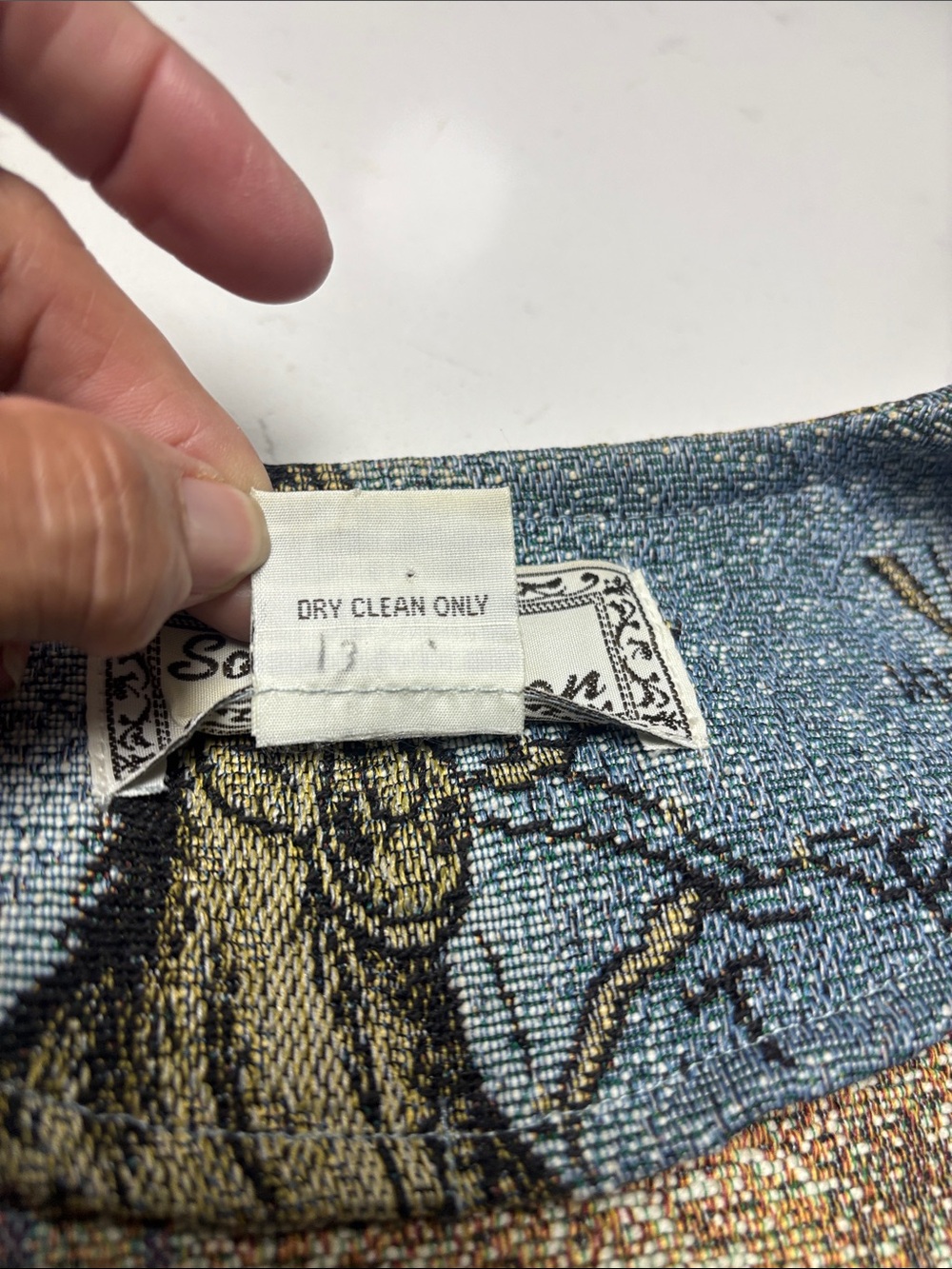 Southwest Canyon Women's Blue Horse Print Vest - Picture 10 of 11